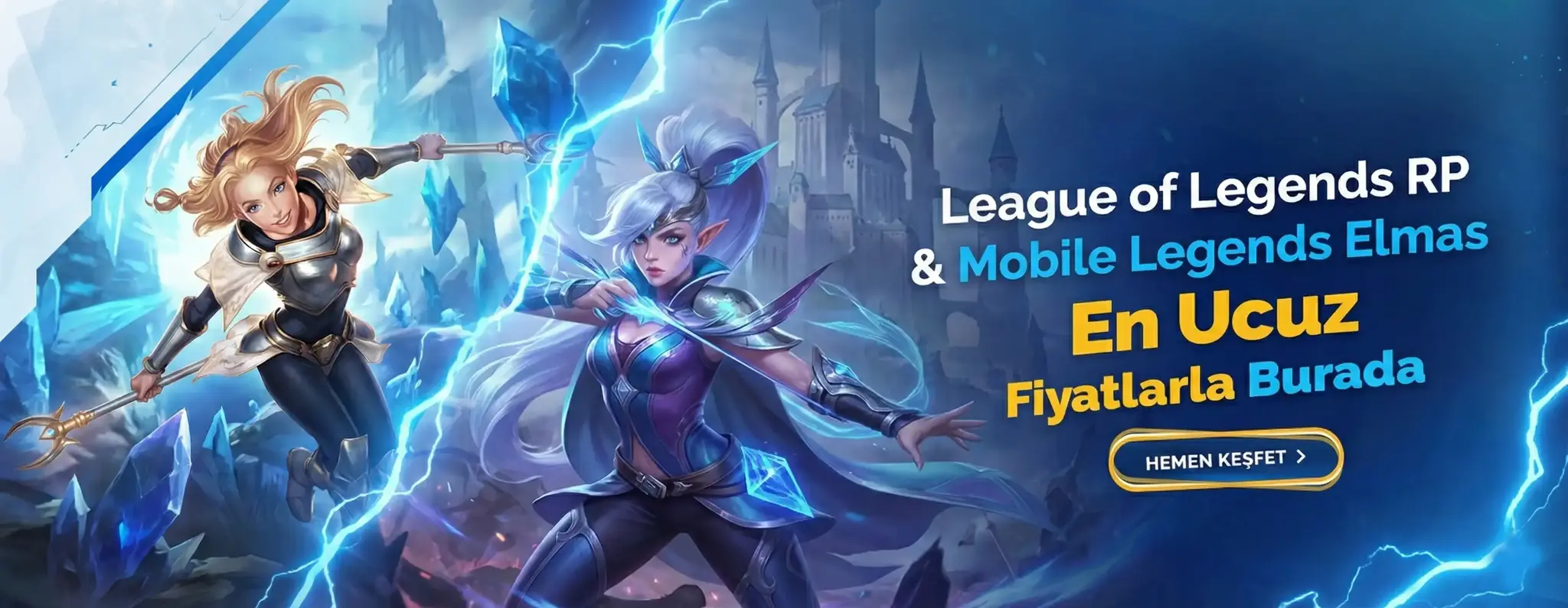 League Of Legends RP Satın al Mobile Legends Elmas Satın Al